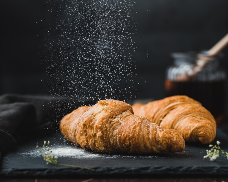 Croissants und feine Teilchen